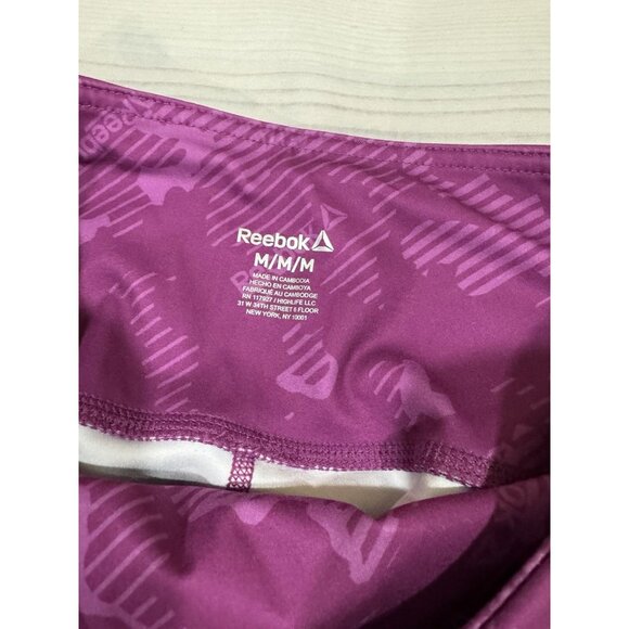 Reebok Workout Set Sportsbra & Leggings Activewear Size M Purple LIKE NEW!!! - Picture 3 of 14